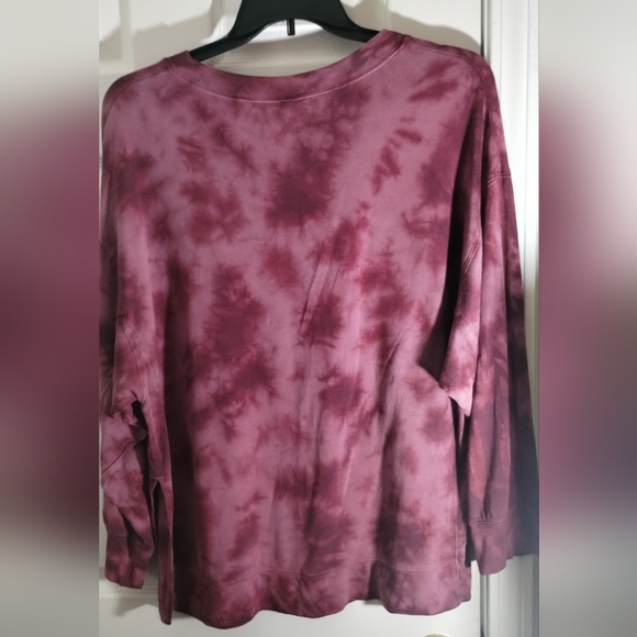 Women's JoyLab Tie-Dye Long Sleeve Sweatshirt Top (A1) - Picture 9 of 9